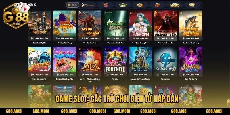 Game slot: các trò chơi điện tử hấp dẫn